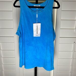 Cotton Citizen Women's Tank Top Blue Sleeveless Casual Size L suprima cotton
